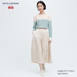 Ines De La Fressange Uniqlo midi skirt